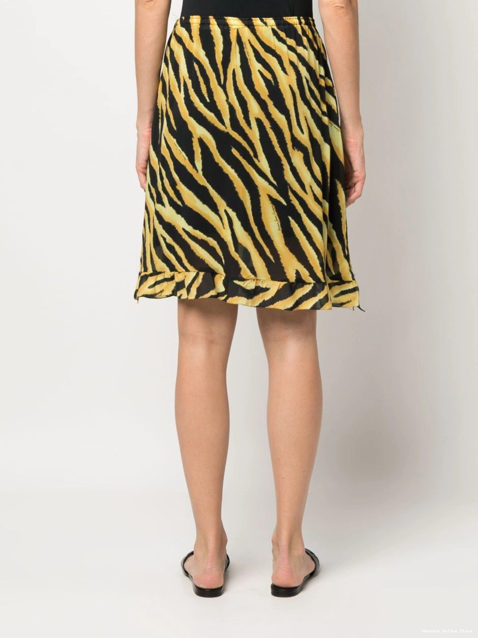 Affordable skirt 2000s tiger Women stripe-print Versace 0818